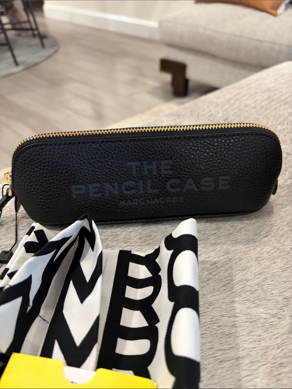 Marc Jacob’s PENCIL BAG - cowhide leather - NWT - gorgeous